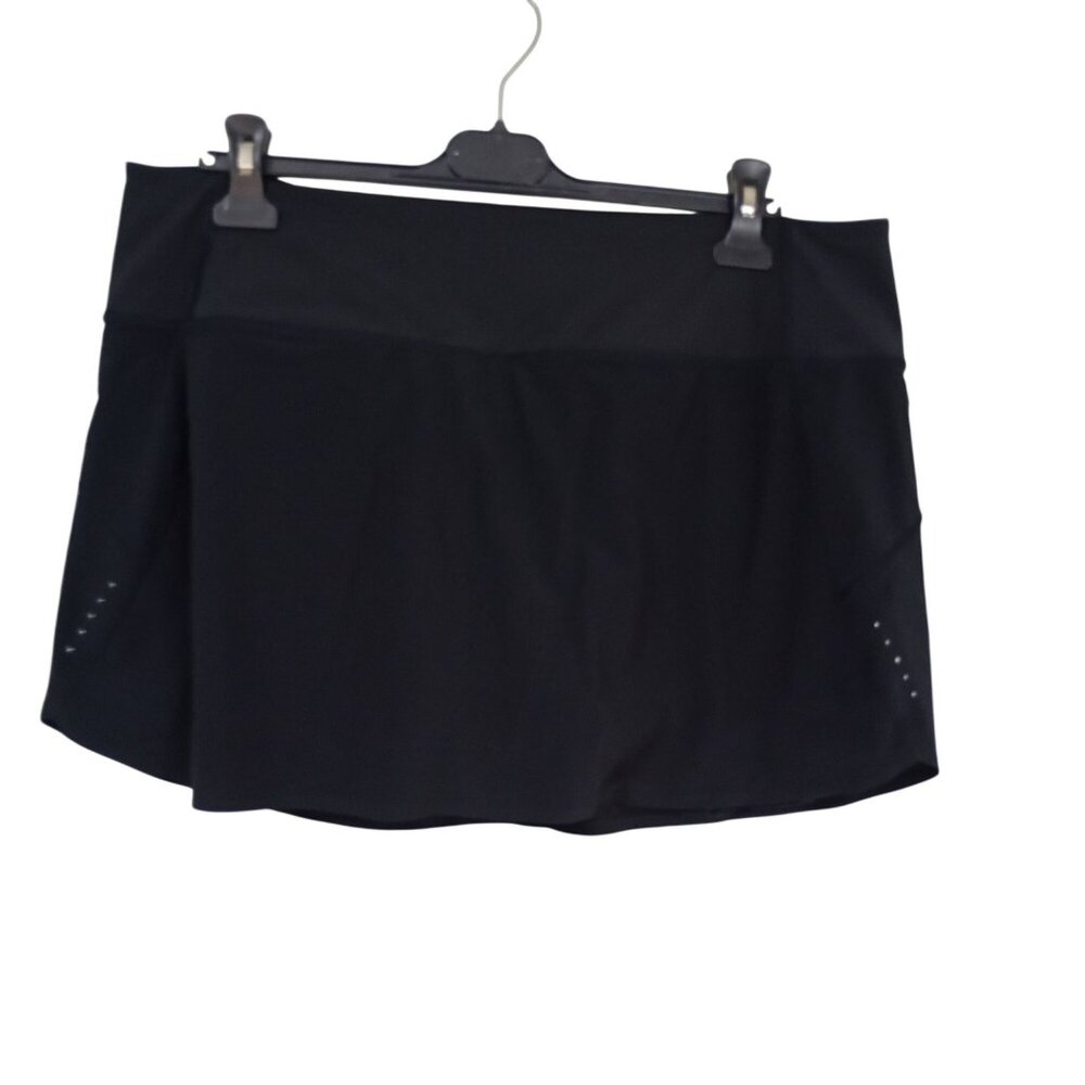 Athleta Run With It Skort XL Black Womens Activewear